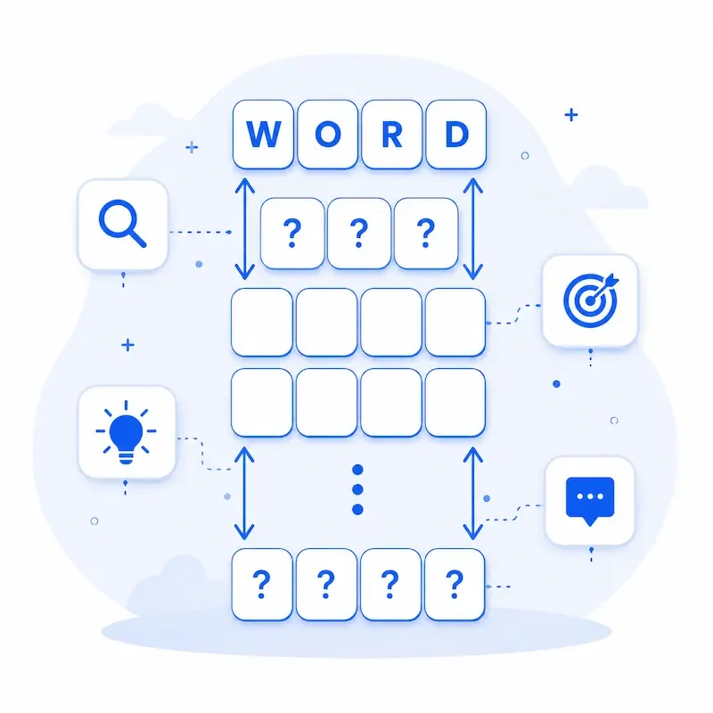 LinkedIn Crossclimb game answers and hints illustration